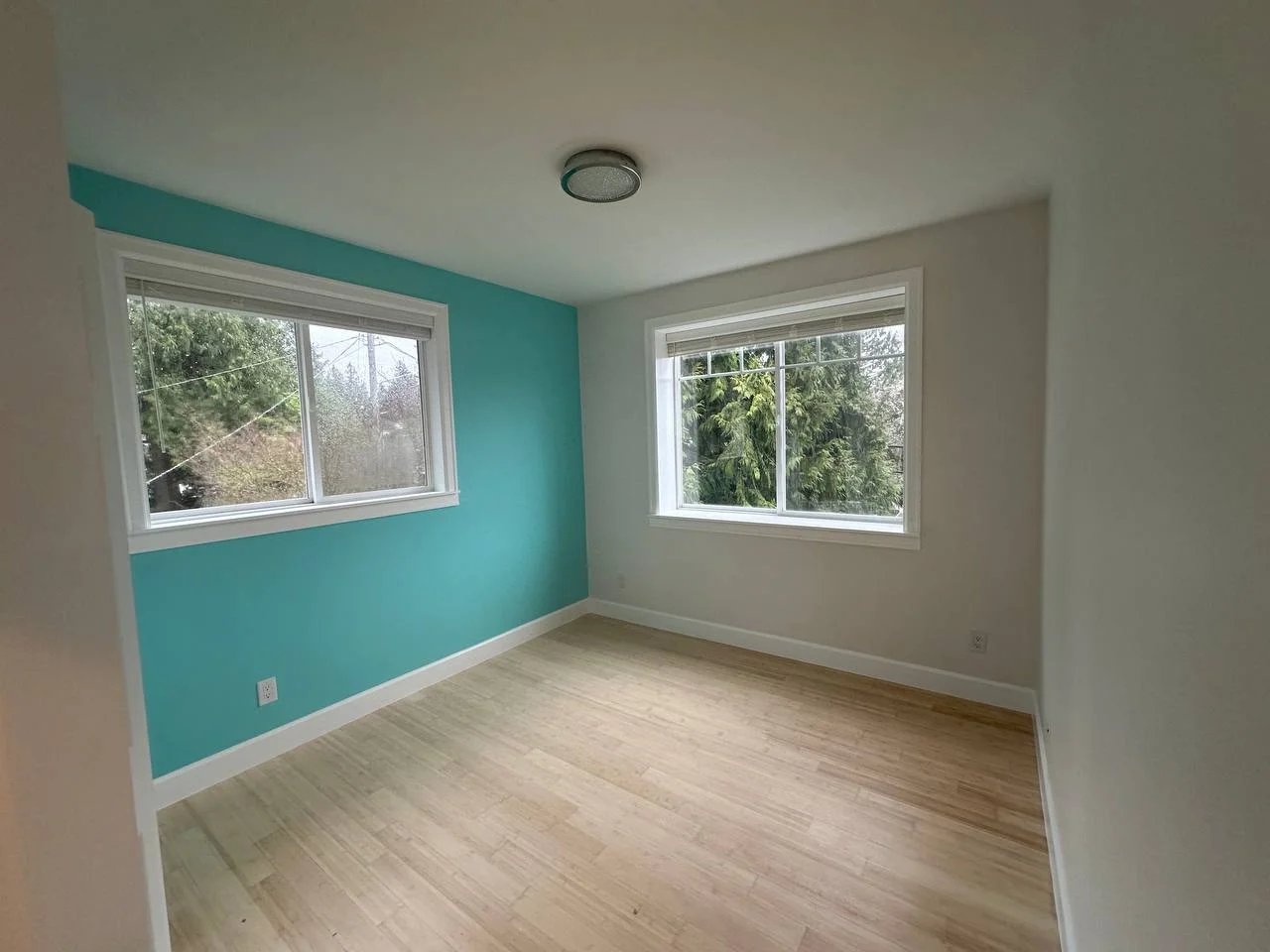 Fresh neutral interior ready for a new paint finish