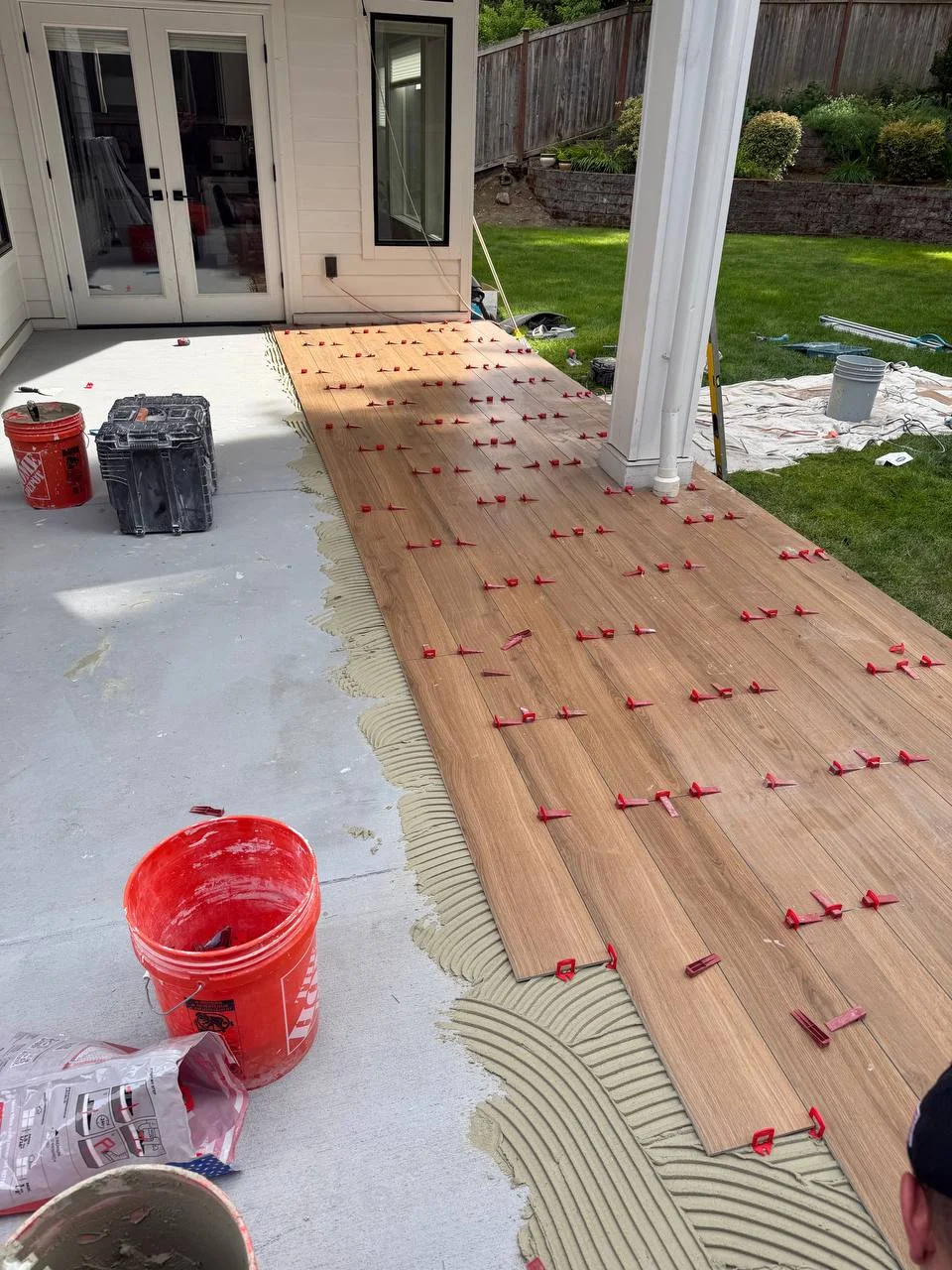 Wood-Look Tile Steps