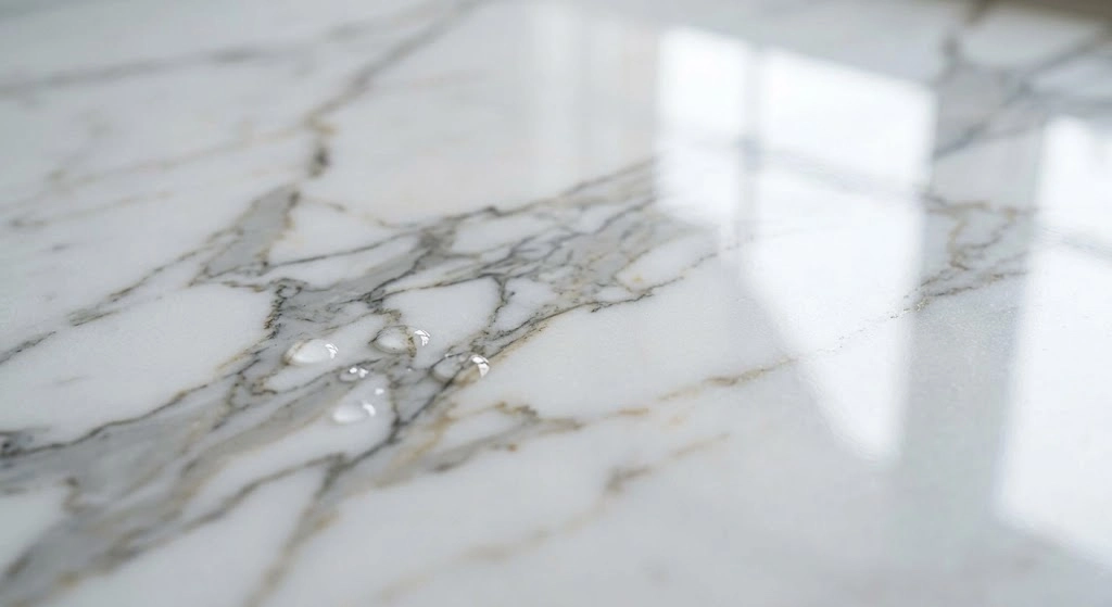 Marble Backsplash Installation