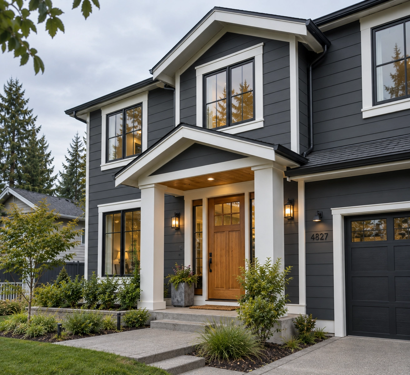 Modern Home Exterior Painting Project Issaquah