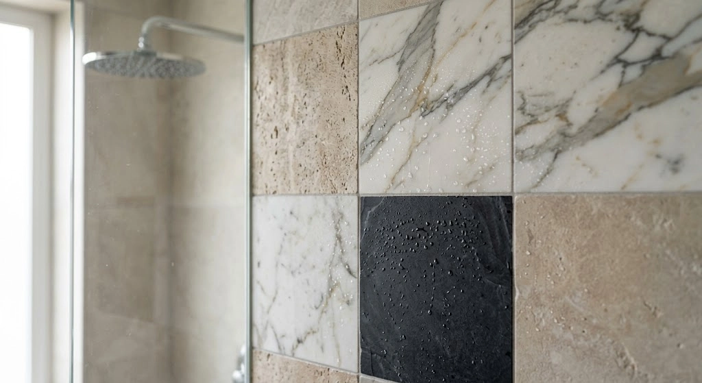 Luxury Natural Stone Marble Shower Tile